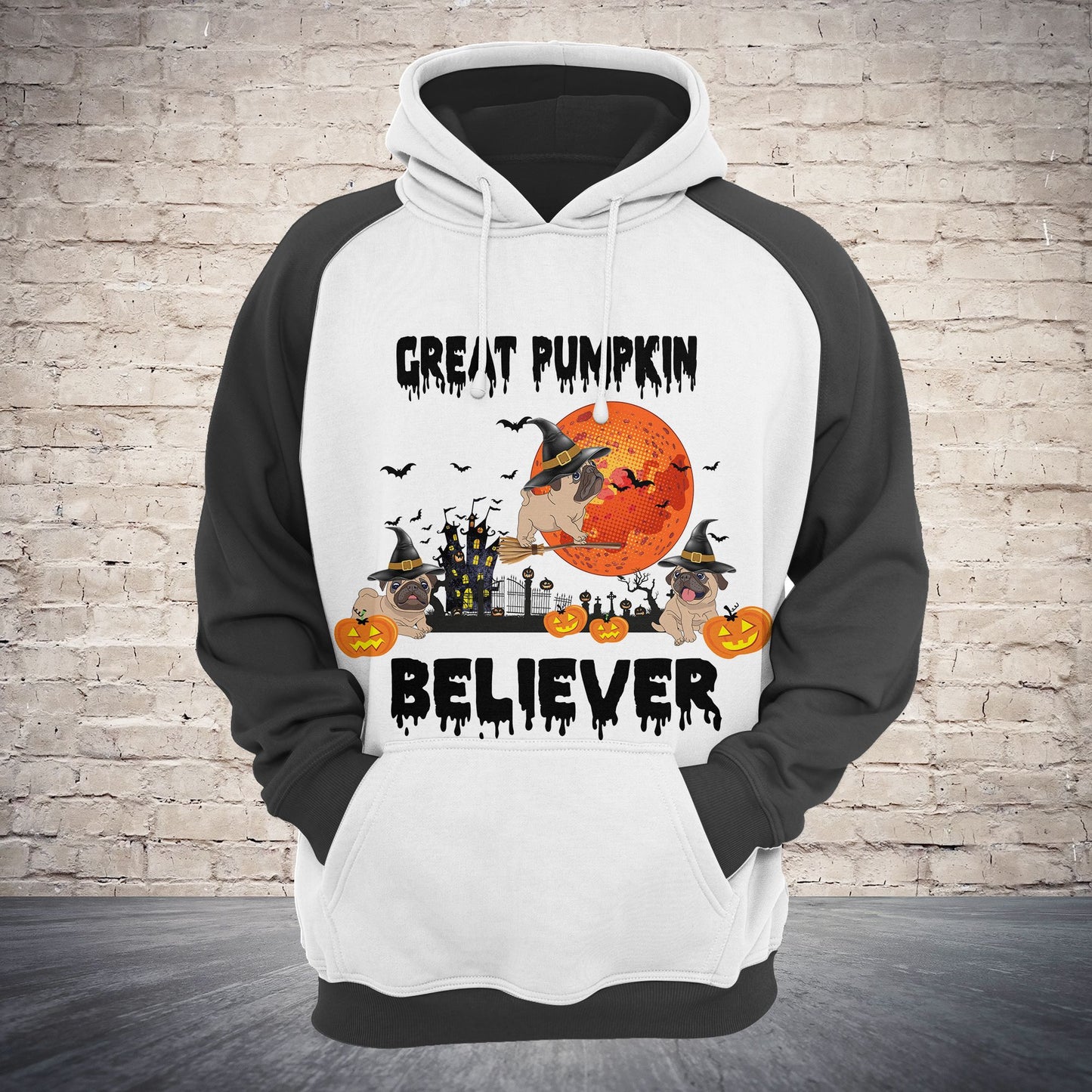 Pug Love Halloween TG5903 - All Over Print Unisex Hoodie