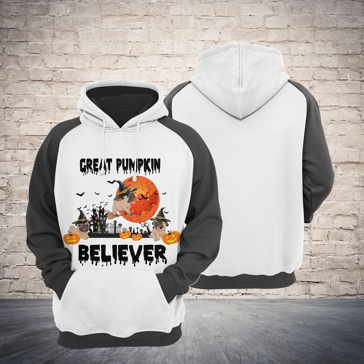 Pug Love Halloween TG5903 - All Over Print Unisex Hoodie