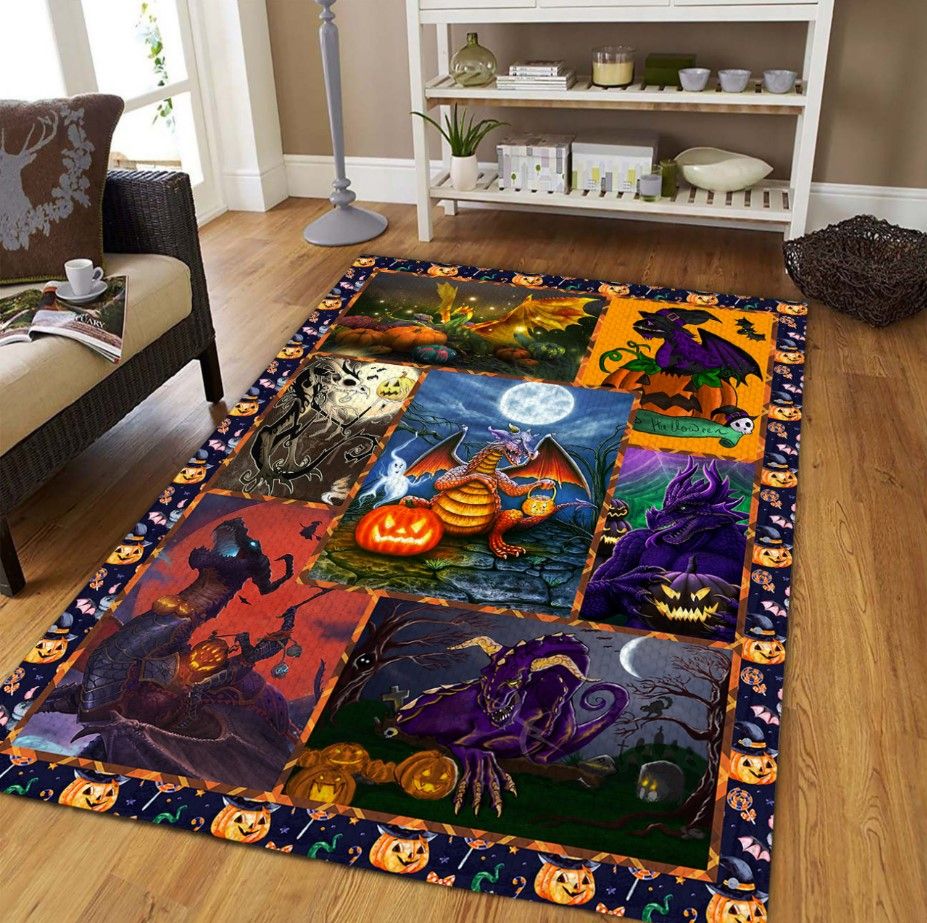 Dragon Happy Halloween D0309 Rectangle Rug