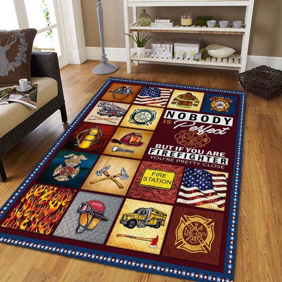 Firefighter Pretty Close D0309 Rectangle Rug – PERSONALIZEDWITCH