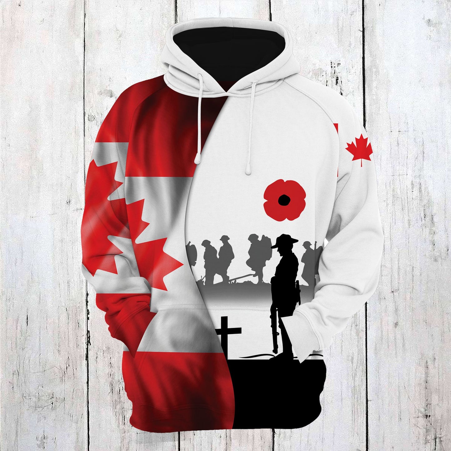 Lest We Forget T309 - All Over Print Unisex Hoodie