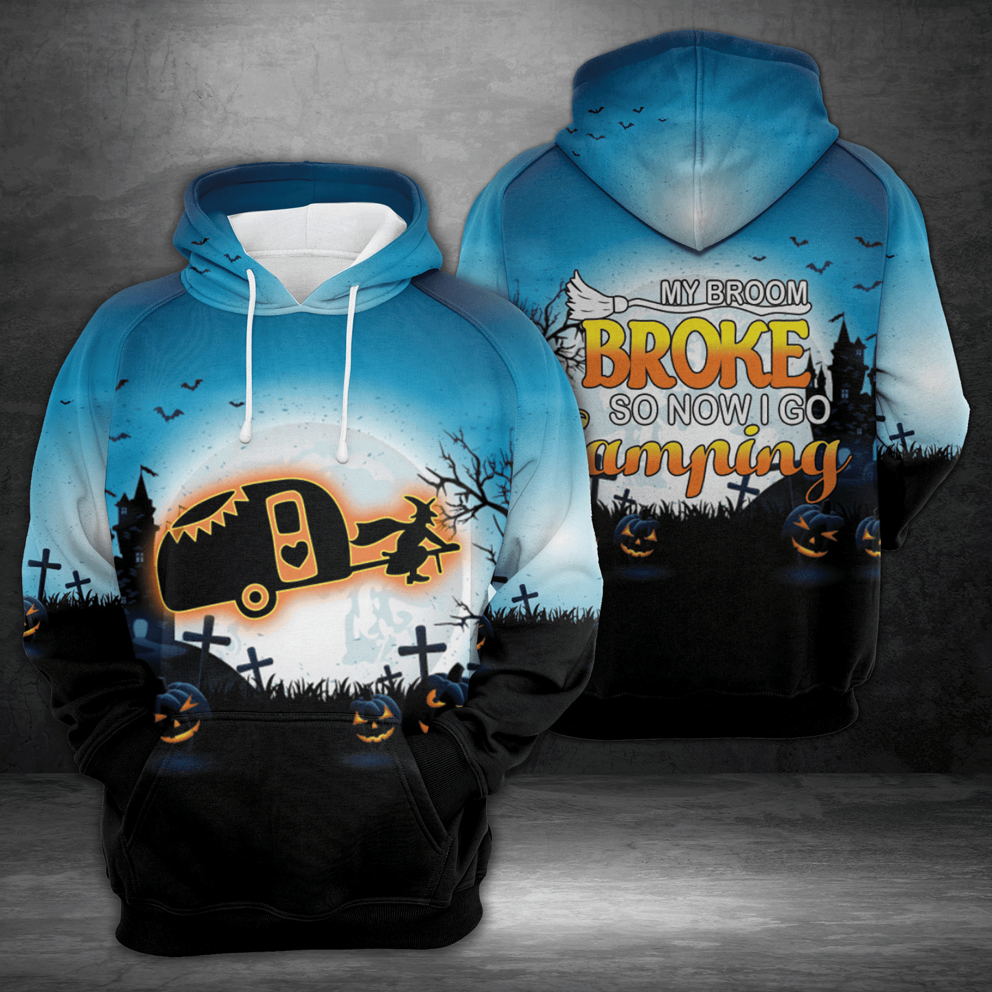 Camping Halloween HT01907 - All Over Print Unisex Hoodie