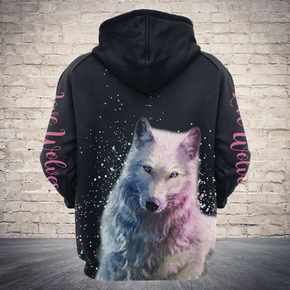 Just A Woman Who Love Wolves TG5904 - All Over Print Unisex Hoodie
