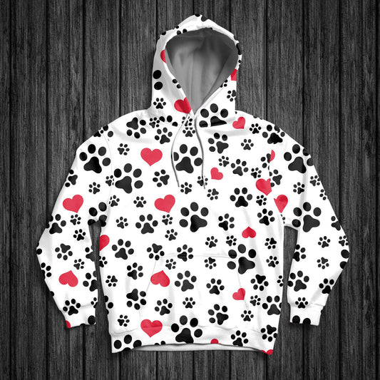 Dog Paw H1913 - All Over Print Unisex Hoodie