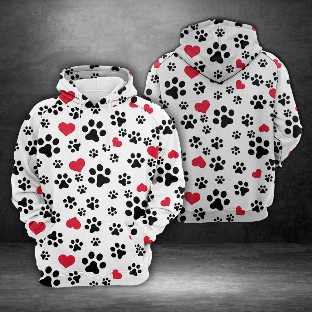 Dog Paw H1913 - All Over Print Unisex Hoodie