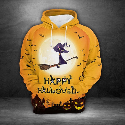 Black Cat Halloween H4907 - All Over Print Unisex Hoodie