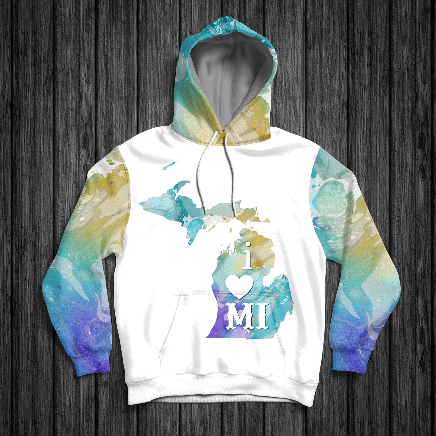 Michigan H4910 - All Over Print Unisex Hoodie