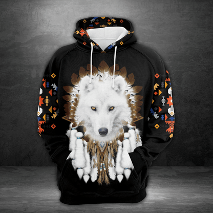 Native Wolf HT02904 - All Over Print Unisex Hoodie