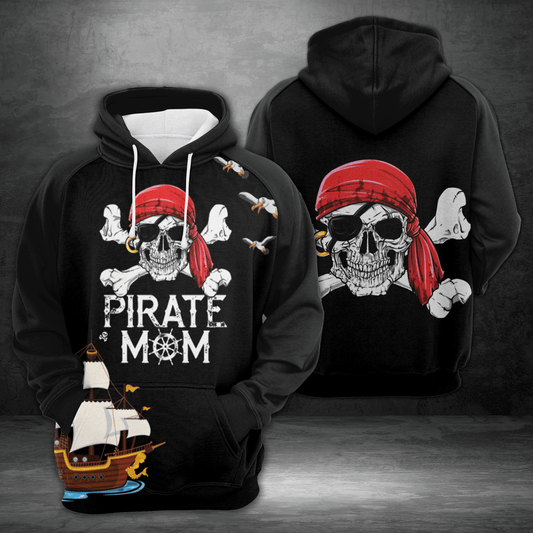 Halloween Pirates Mom HT02909 - All Over Print Unisex Hoodie