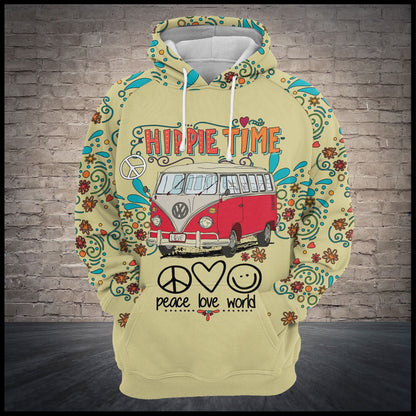 Hippie Bus Vintage T409 - All Over Print Unisex Hoodie