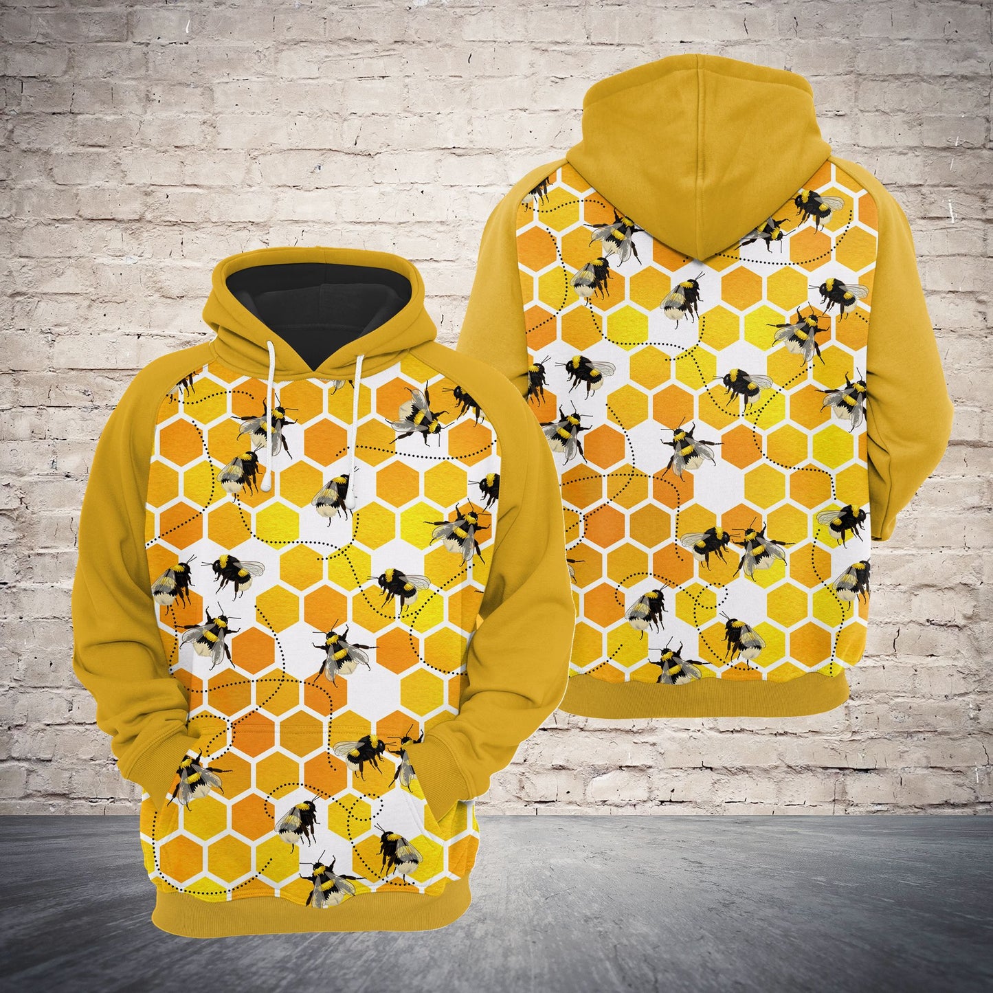 Beehive Pattern G5907 - All Over Print Unisex Hoodie