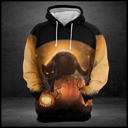 Black Cat Halloween G5907 - All Over Print Unisex Hoodie