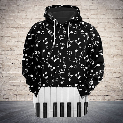 Piano Music Notes Pattern TG5907 - All Over Print Unisex Hoodie