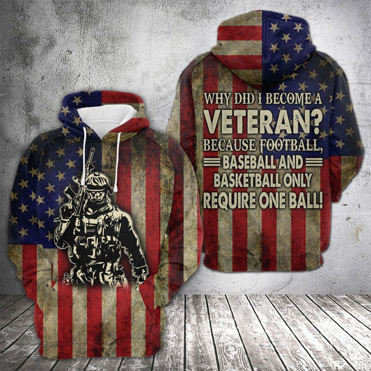 Veterans US HT04902 - All Over Print Unisex Hoodie