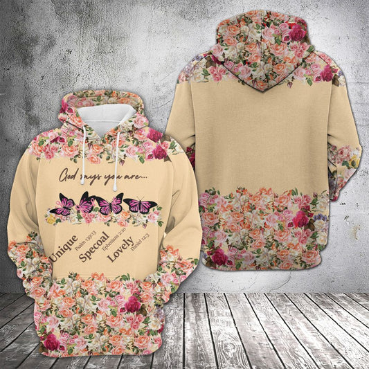 Amazing Butterfly HT04904 - All Over Print Unisex Hoodie