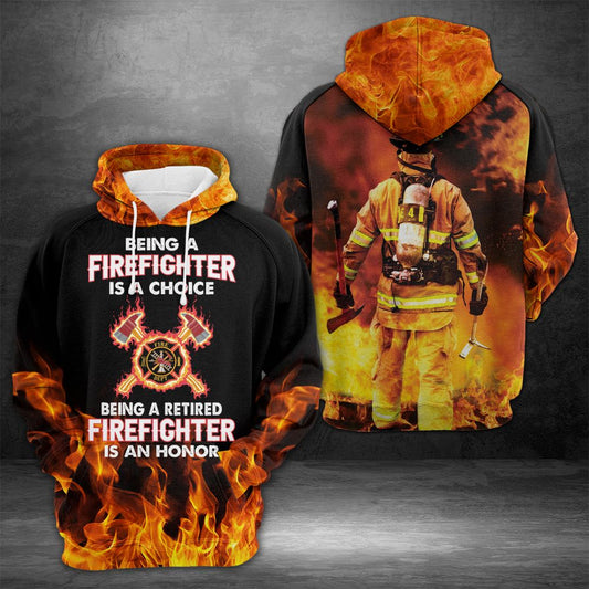 Being Firefighter HT04908 - All Over Print Unisex Hoodie