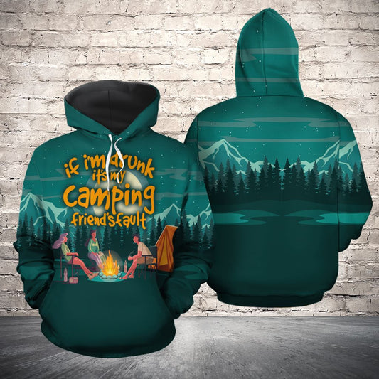 Camping Drunk HT04909 - All Over Print Unisex Hoodie
