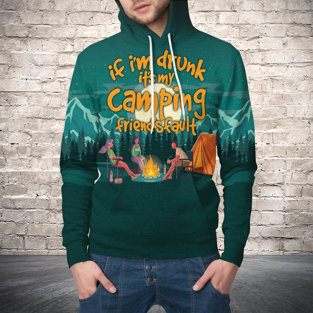 Camping Drunk HT04909 - All Over Print Unisex Hoodie