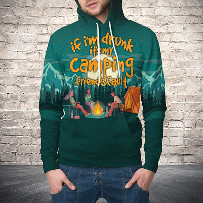 Camping Drunk HT04909 - All Over Print Unisex Hoodie