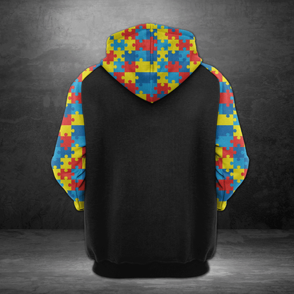 Autism HT04910 - All Over Print Unisex Hoodie