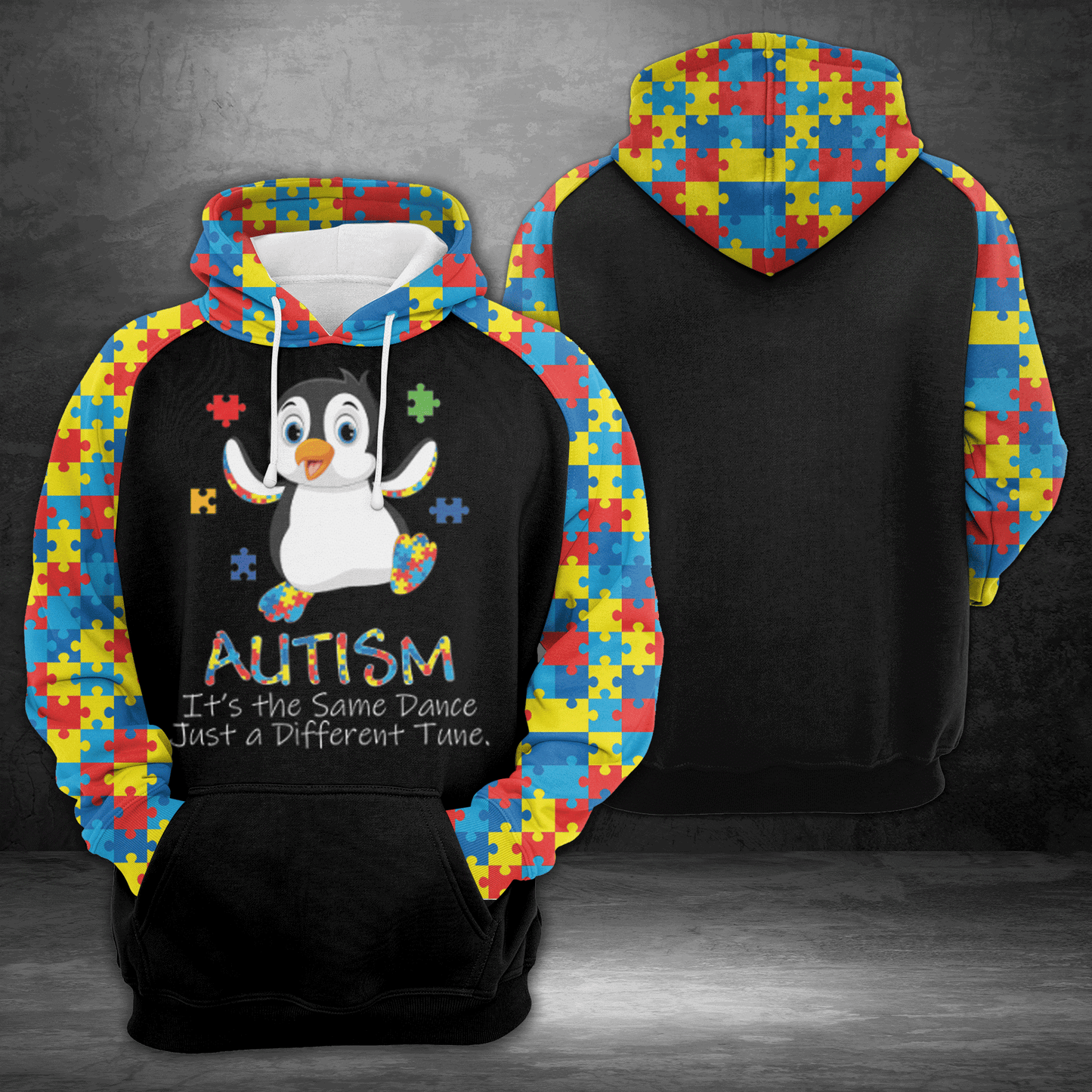 Autism HT04910 - All Over Print Unisex Hoodie