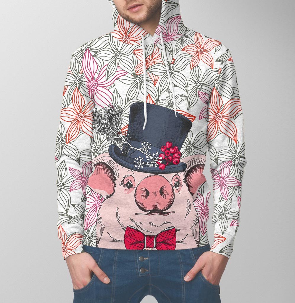 Cute Pig H4922 - All Over Print Unisex Hoodie