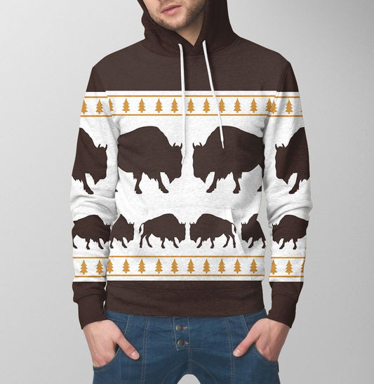 Amazing Bison H7904 - All Over Print Unisex Hoodie