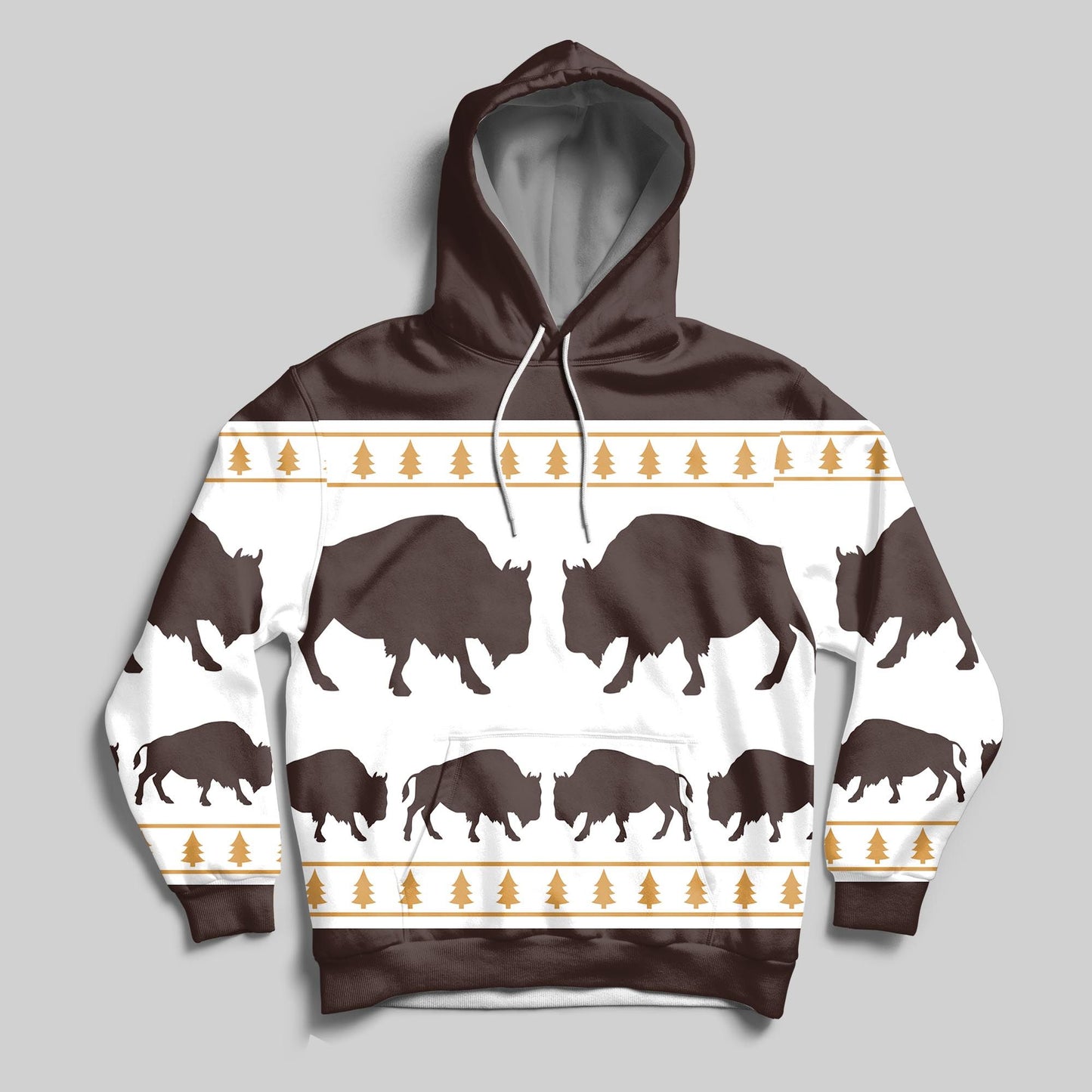 Amazing Bison H7904 - All Over Print Unisex Hoodie