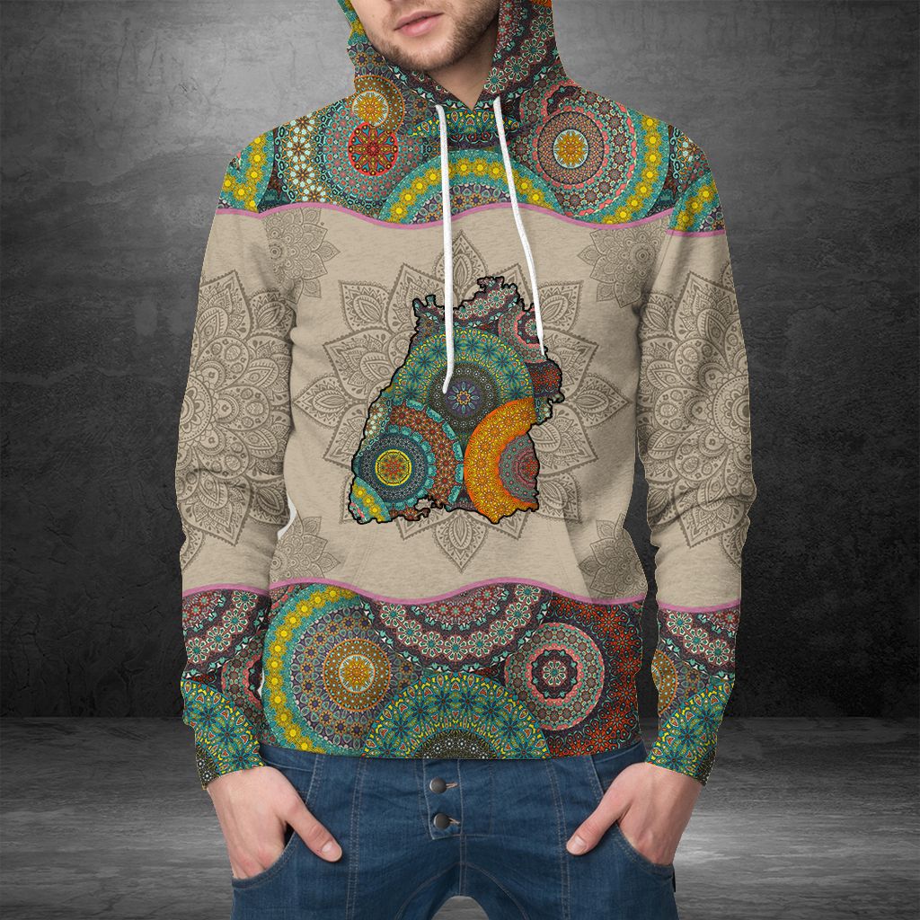 Awesome Baden-Württemberg Mandala H7933 - All Over Print Unisex Hoodie