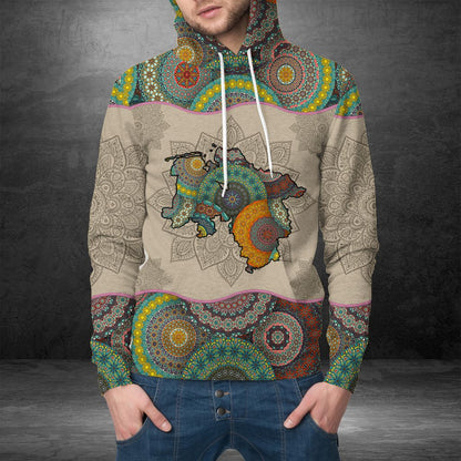 Awesome Lower Saxony Mandala H7934 - All Over Print Unisex Hoodie