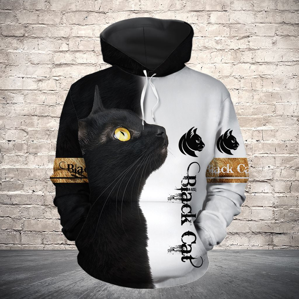 3D Black Cat G5907 - All Over Print Unisex Hoodie