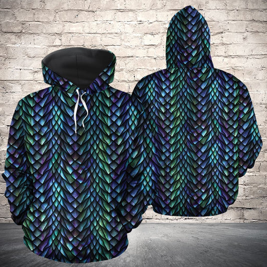 Turquoise Dragon G5908 - All Over Print Unisex Hoodie