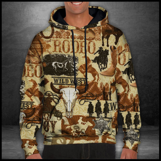 Rodeo Cowboy T809 - All Over Print Unisex Hoodie