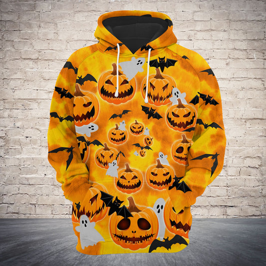 Pumpkin Tie Dye Halloween TG5908 - All Over Print Unisex Hoodie