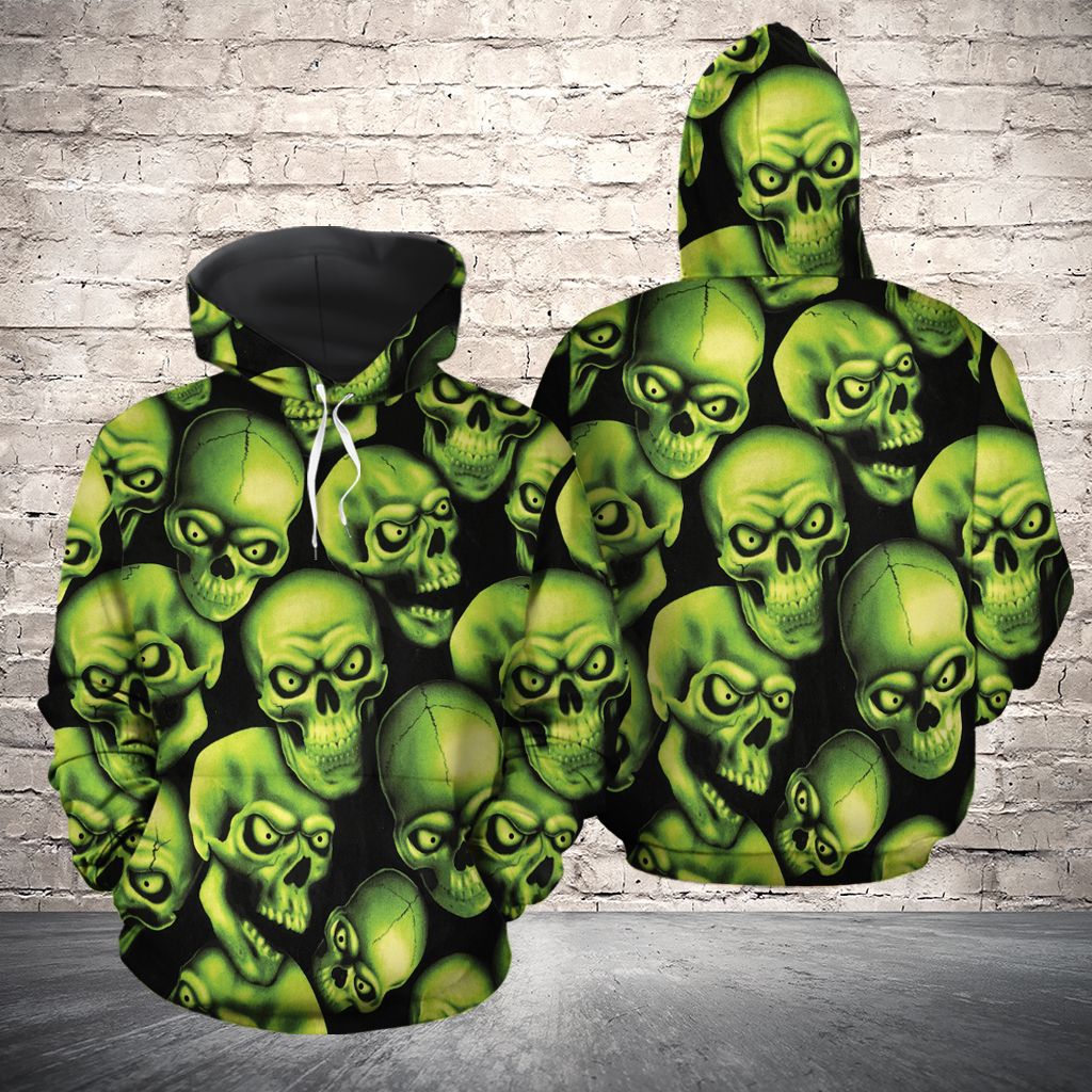 Green Toxic Skull H8905 - All Over Print Unisex Hoodie