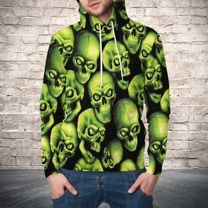 Green Toxic Skull H8905 - All Over Print Unisex Hoodie