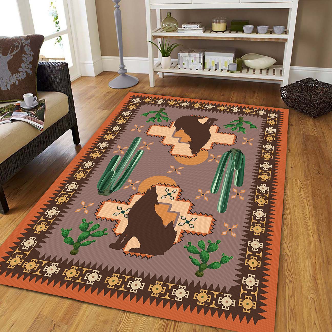 Wolf Native T809 Rug
