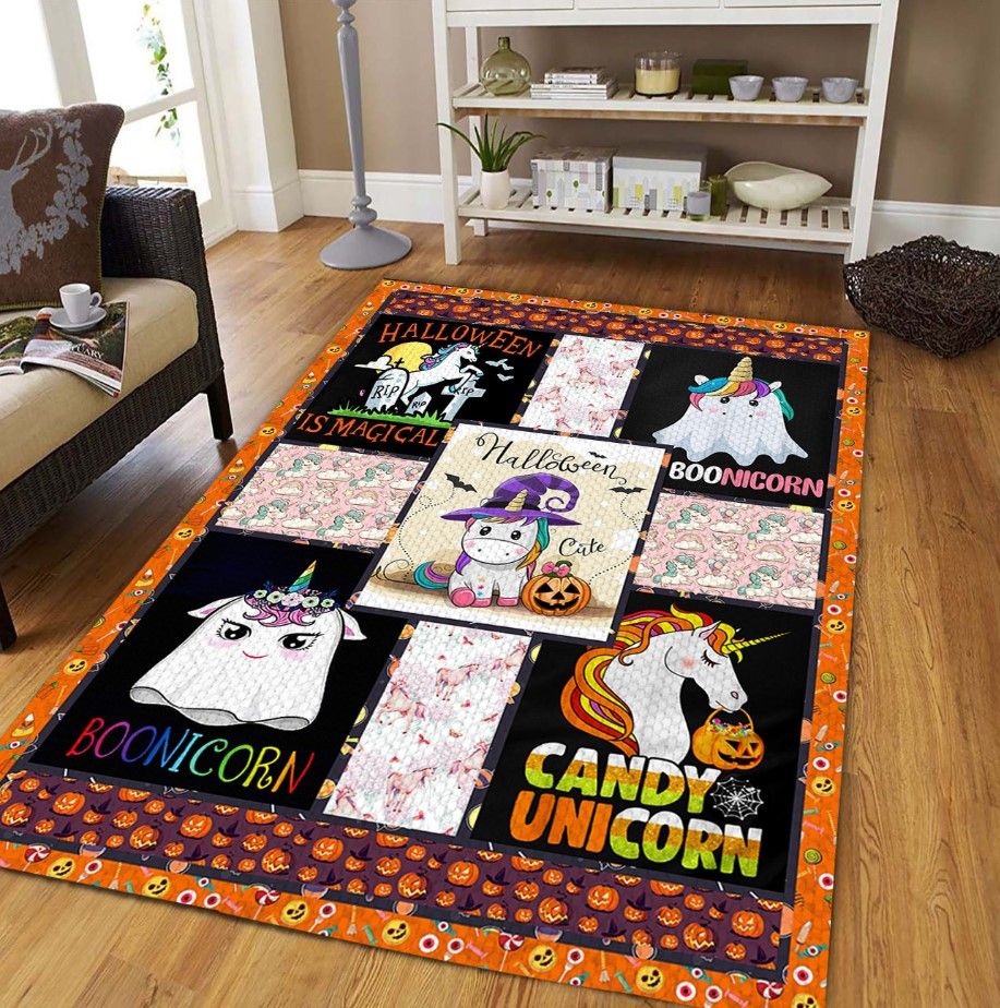 Unicorn Halloween D0809 Rectangle Rug