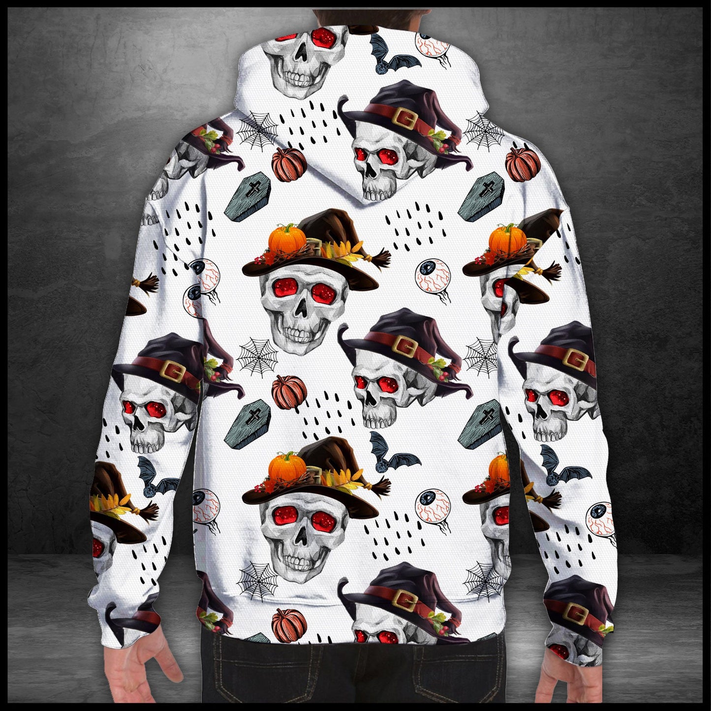 Skull Halloween T809 - All Over Print Unisex Hoodie