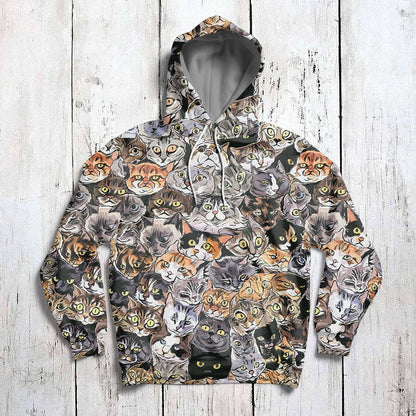 Meow Meow Cat G5909 - All Over Print Unisex Hoodie