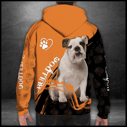 Bulldog Autumn T909 - All Over Print Unisex Hoodie