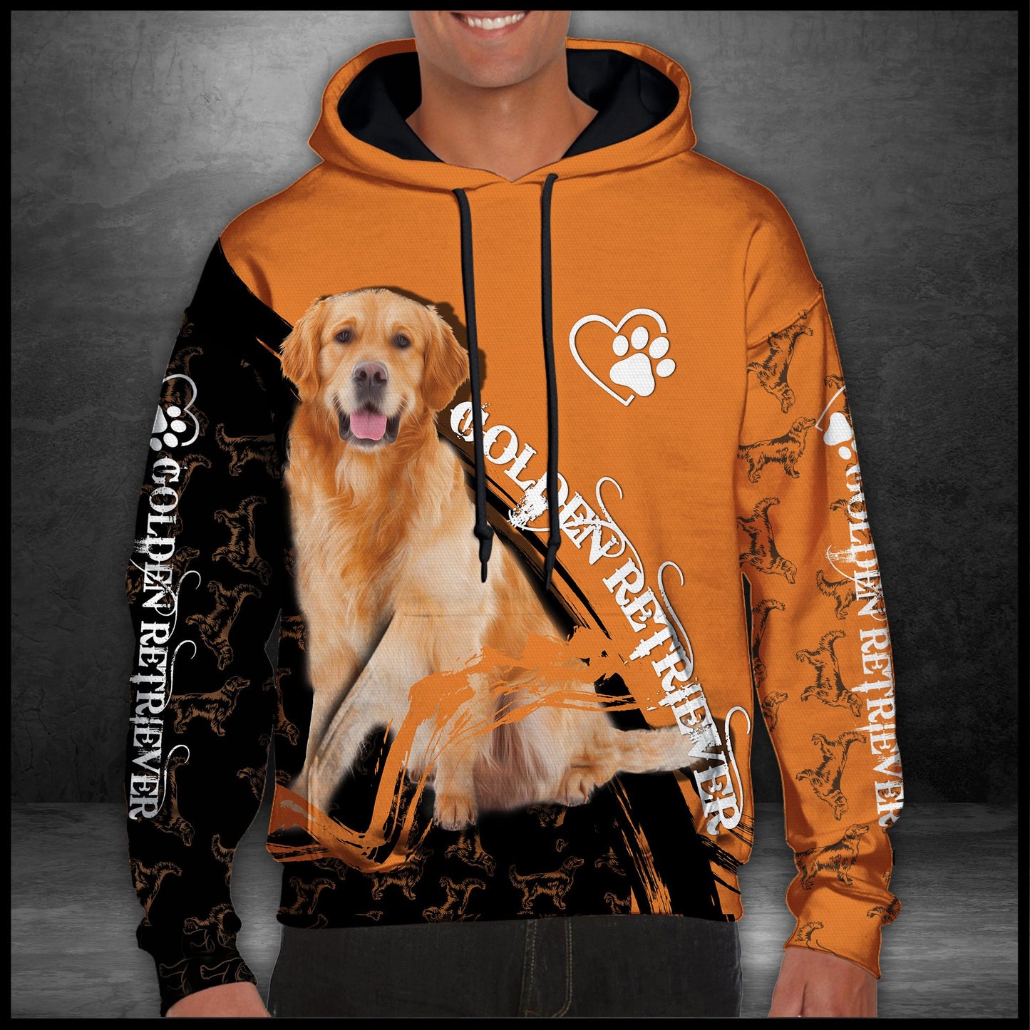Golden Retriever Autumn T909 - All Over Print Unisex Hoodie