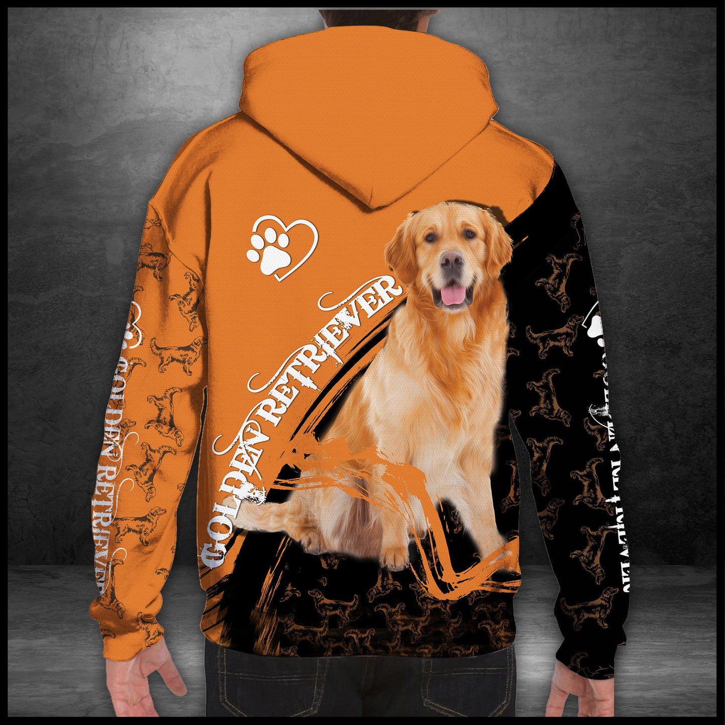 Golden Retriever Autumn T909 - All Over Print Unisex Hoodie