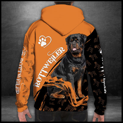 Rottweiler Autumn T909 - All Over Print Unisex Hoodie