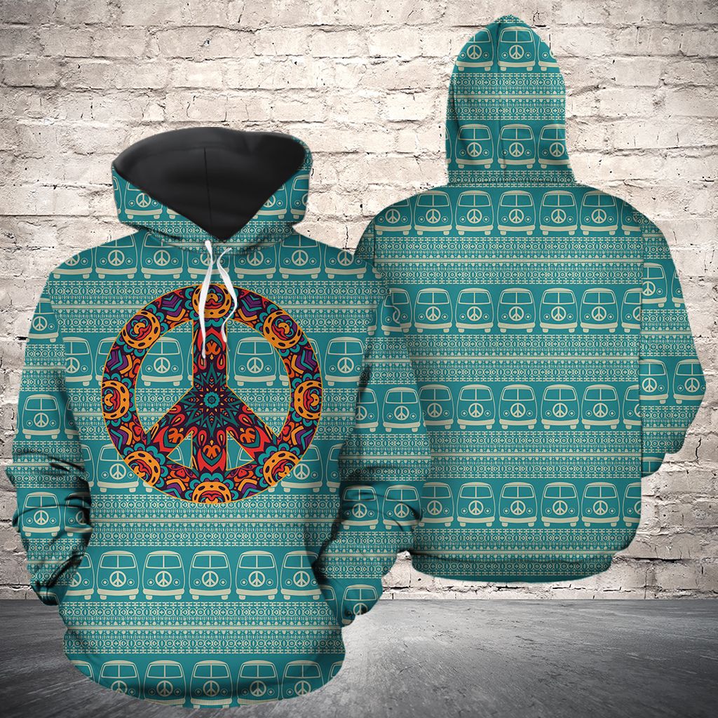 Hippie Bus Pattern TG5909 - All Over Print Unisex Hoodie