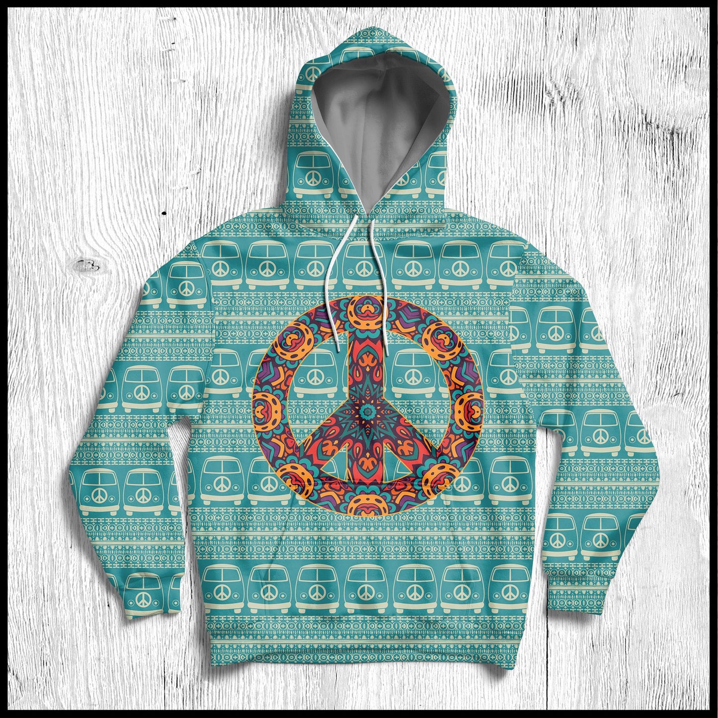 Hippie Bus Pattern TG5909 - All Over Print Unisex Hoodie