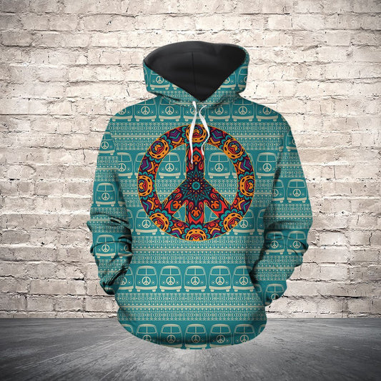 Hippie Bus Pattern TG5909 - All Over Print Unisex Hoodie