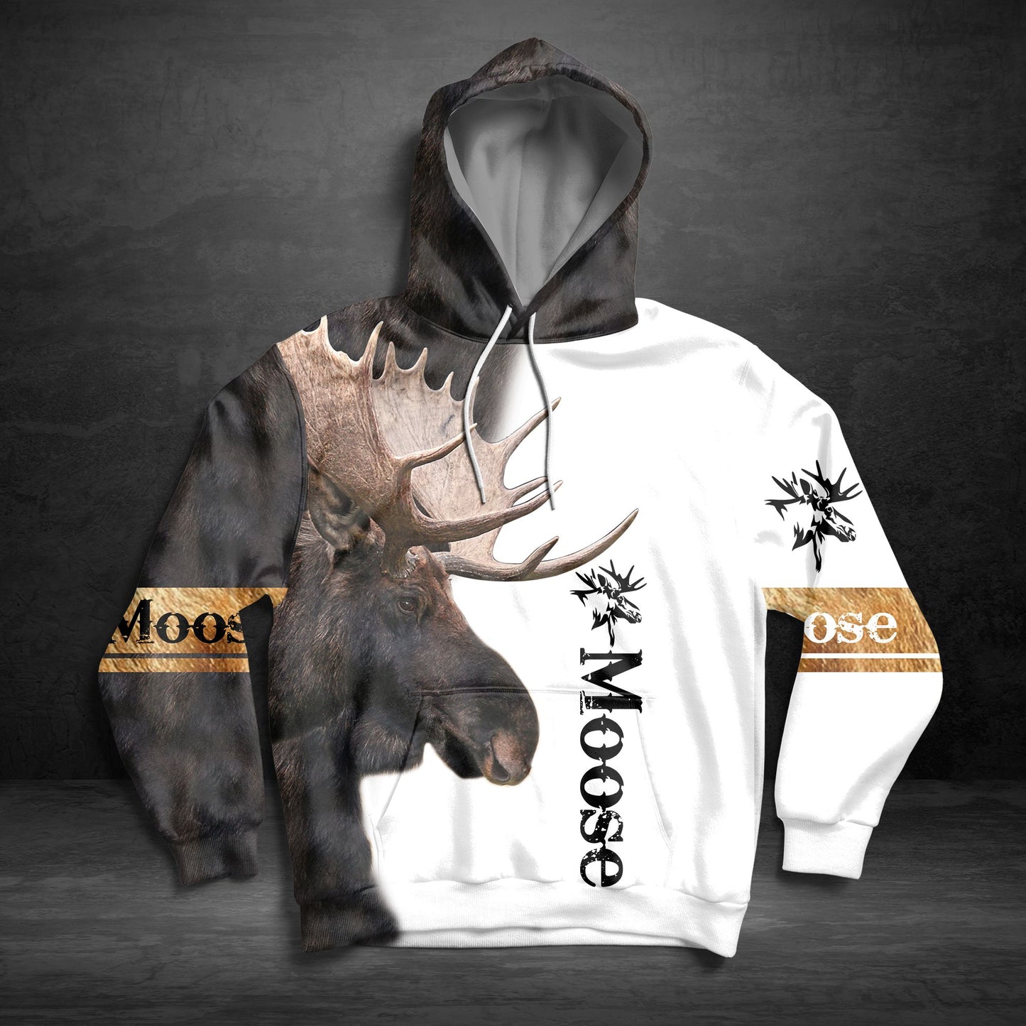 Awesome 3D Moose G5909 - All Over Print Unisex Hoodie