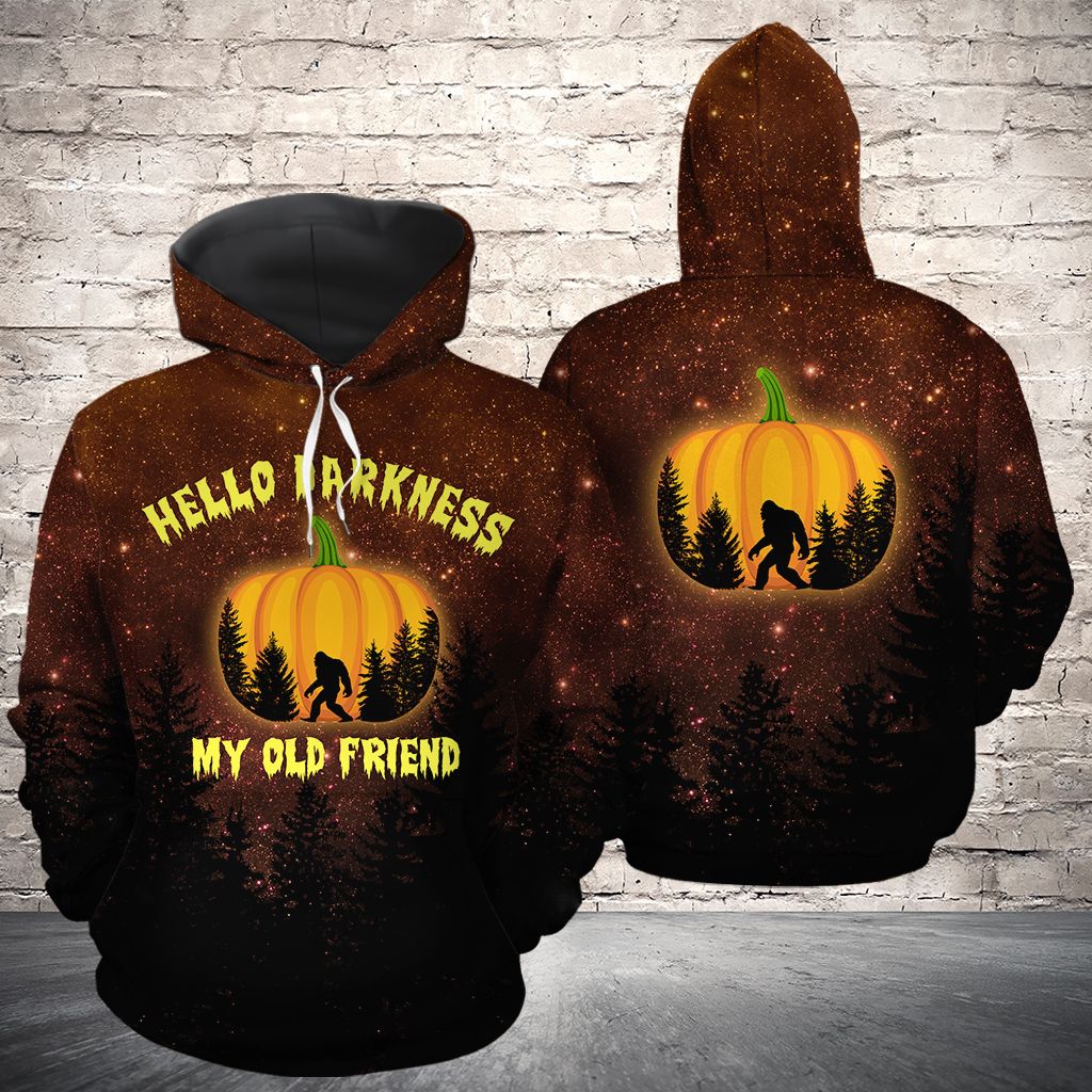 Hello My Darkness My Old Friend Bigfoot G5910 - All Over Print Unisex Hoodie