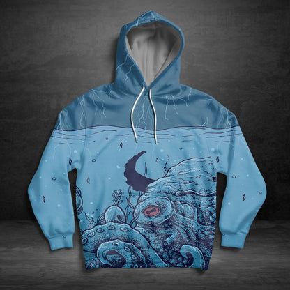 Octopus Underwater World G5910 - All Over Print Unisex Hoodie